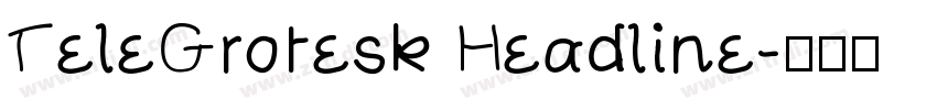TeleGrotesk Headline字体转换